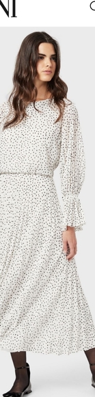NWT Emporio Armani Long Off-White Dress - Picture 2 of 6